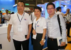 General Manager Albert Shi (Greater China) with Sales Managers Julia Wen and Jason Zhang; APL is one of the world’s foremost refrigerated shipping experts and present with CMA CGM.