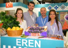 Coskun Eren (2nd, left) with his team at AFL, established in 1993 and their main line of business is export and import of fresh fruits and vegetables.