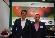 Jelle van Dijk and Pepijn de Jong at the Valstar stand.