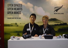 Ichiro Kiyotomi and Sarah Smith from New Zealand Trade and Enterprise.