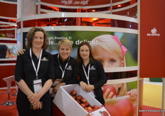 Karen Morrish, Lisa Cork and Chelsea Pogson at Mr Apple.