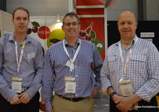 Nick Featherstone - Reid Fruits, Richard Palmer - Horticulture New Zealand and Phil Pyke - Fruit Growers Tasmania.