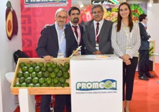 Celso Castillo Macías, Manuel Pozo, Edgardo Alvarado and Melissa Jima from avocado exporter Promega.