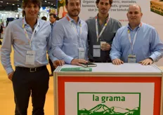 Gustavo Montoya, Rodrigo Bedoya, Diego del Solar and Janos Kadar, management team of organic producer and exporter La Grama.