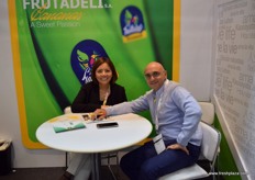 Sandra Monroi (Frutadeli) and Luca Antonietti (Novafruit).