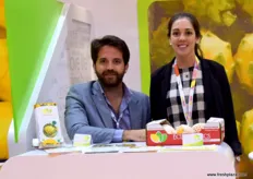 Ricardo Silva and Alejandra Bustamante from Ecuaexotics, an Ecuadorian exporter of tropical fruit.