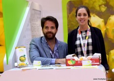 Ricardo Silva and Alejandra Bustamante from Ecuaexotics, an Ecuadorian exporter of tropical fruit.
