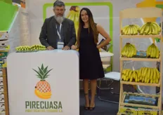 Mauricio Cohn and Sol Mata from Pirecuasa, this year promoting their Ecuadorian bananas, but also pineapples producers.
