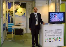 Valerio de Caro from PND, a company which provides fruit processing machinery.
