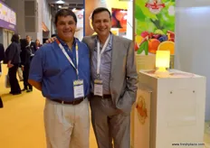 Jose Calos Bertolotti from Moño Azul and César Eduardo Madeo from Estancia Latina, both Argentinian fruit exporters.