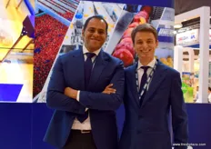 Nour Abdrabbo and Giovanni Seganti representing italian company Unitec.