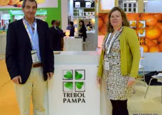 Argentinian citrus producer Trebol Pampa was represented by Daniel Bovino and Patricia Roux.