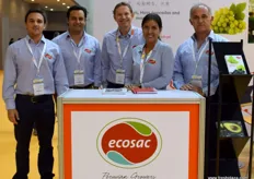 Mario Andres Mustafa, Rodrigo Acuña, Gerd Burmester, Fanny Robles and Mario Mustafa from Ecosac, Peruvian exporter of table grapes.