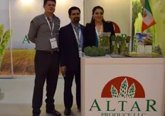 Alan Garcia from SBR with Augusto Albano and Rocio Aguilar of Altar, asparagus exporter from Mexico.