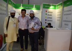Succha Singh Namdhari and Gursev Singh Namdhari with Juan Martin Gonzalez from Salix.