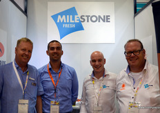 Luuk Runia, Jacob van de Heijde from Flevotrade, Omar Moghrani and Co van Es from Milestone Fresh
