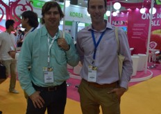 Herman Garces and Alvaro Herreros from San Francisco Lo garces also visited the fair.