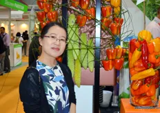 Liz Lu from Orient Green. The company grows pomelo in Pinghe, China.