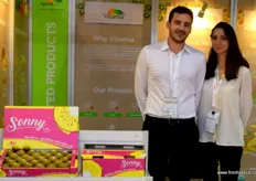 Alexander Feulner and Bianca Tramontano from Agricolli Bio, organic production and export of fresh, frozen and dehydrated fruit and vegetables.