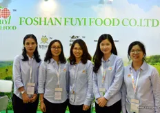 Sophia Ou, to the right, is the Sales Representative of Foshan Fuyi Food