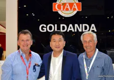 Jeff Knispel, Joint Manager of the Knispel Group and Sam Xie, CEO, and Dennis Hodgson, Australian Representative, of Shenzhen Gold Anda Agricultural.