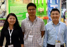 Susan, Jackson and Liu Ming of Laiwu Wanxin Economic and Trade.