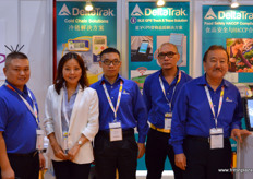 The Deltatrack team with, from left to right, Billy, Cecilia, Benny Ho, Toddy and Frederick L. Wu, the President and CEO