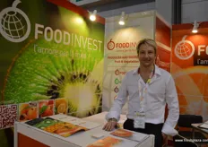 Adriaan du Toit at the Food Invest stand.