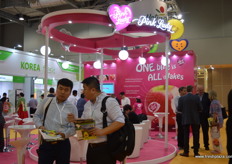 The Pink Lady stand.