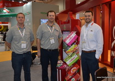 At the Fresh Co stand were Bradney Bould and Marro Selak, with Willie Sosa from Sage.