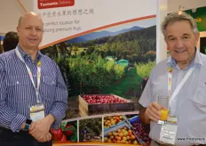 Phil Pyke – Fruit Growers Tasmania with John Woodhouse from King's Rock Cherries.