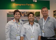 Dane and Bruno Capogreco with Bruce Bergmans from Fresh Express.