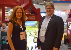 Jen Scouler from New Zealand Avocados with Andrew Dadelszen from Plant & Food Research NZ.