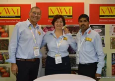 Martin Walker, Maria Walker and Mahen Prasad with Martin Walker Marketing were promoting a new juice developed by Queensland University, It is a natural, healthy juice and production started in June.