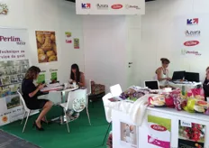 France was on Macfrut with different companies. Azura, En'Diva, Perlim noix en BusinessFrance shared a stand. Business France is a France agency for international promotion.