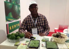 Kenia is well-known for their beans and snow peas. But they have so much more products. On the picture: George David Nyagisere from Kisaju Fresh Limited. This company produces a lot of different fruit and vegs.