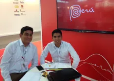 Peruvian companies shared a stand. On the left Ivan Zurita van Gandules inc Sac and on the right Christian Pereda Castillo from Tropicorp.