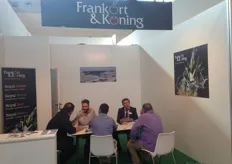Tonino Cervellera and Hekuran Seiti from the Dutch company Frankort&Kining talking to some customers.