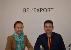 Evelina Shamina and Maarten Lauwers of Bel’export.
