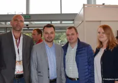 (From left to right) Alexander Sinicki from AS Import, Jan Nowakowski, Jacek Nowakowski and Alicia Solinska from Genesis Fresh.