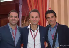 (From left) Carlos Canal Huarte and Szymon Eigiel from Figiel Trade and Francesco Quaranta from Forty Fruit.