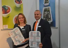 Chantall van de Poll and André Erkelens-Koster of RPC Bebo Food Packaging. RPC Bebo is a manufacturer of thermoform packaging.
