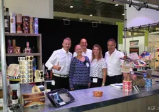 Eticoll’s smiling team: Fons, Nele, Perry, Manon and Aad. Eticoll is well-known for its adhesive labels on both food and non-food products.