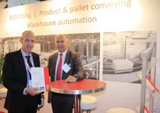 Wim Nelen and Guido Vermeiren of Alvey. Alvey supplies custom-made industrial automation projects. They are specialised in palletising installations.