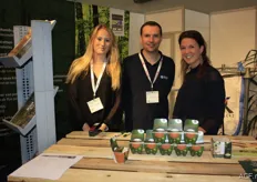 RDB Pallets at the Empack for the first time. Left to right: Lise Boudard, Guilliaume Jehanin and Lien van Lauwe. RDB Pallet is a new company that was created by the merger of companies De Backer Pallets and Rodanor Pallets.