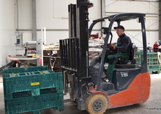 Busy in the warehouse.