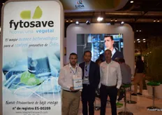 Miguel Sarrión, José Ignacio Castillo and Cristóbal Peris at the stand of Lida Plant Research; a company specialised in biostimulants and phytonutrients exhibiting at Fruit Attraction for the first time and promoting its Fitosave phytovaccine.