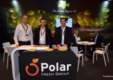 Stand of Polar Fresh Group, promoting its seedless table grape variety Pristine, grown in Spain, Chile, Peru and Australia.
