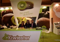 Stand of Kiwiastur, Asturian company devoted to the production and marketing of kiwis.