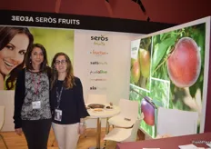 Stand of Seròs Fruits, a company based in Seròs, Lleida, devoted to the production and marketing of stone and pome fruit.